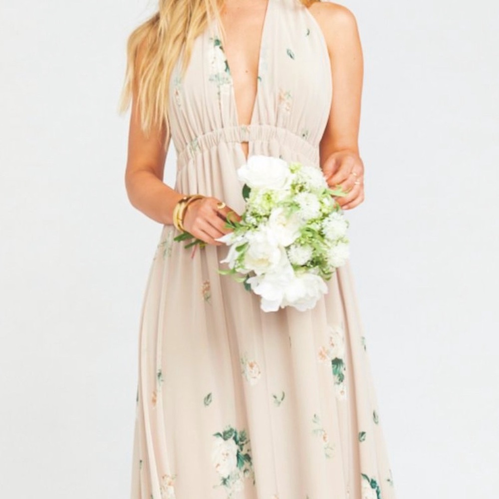 Beautiful Show Me Your MuMu Luna Halter Dress